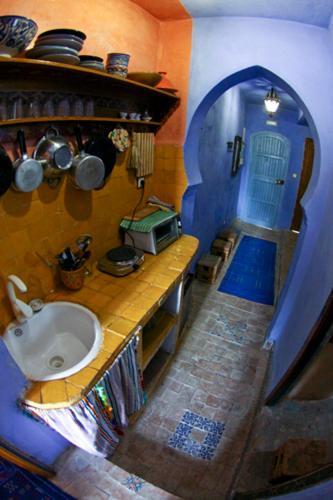 Dar El Moualim Apartman Chefchaouen Szoba fotó